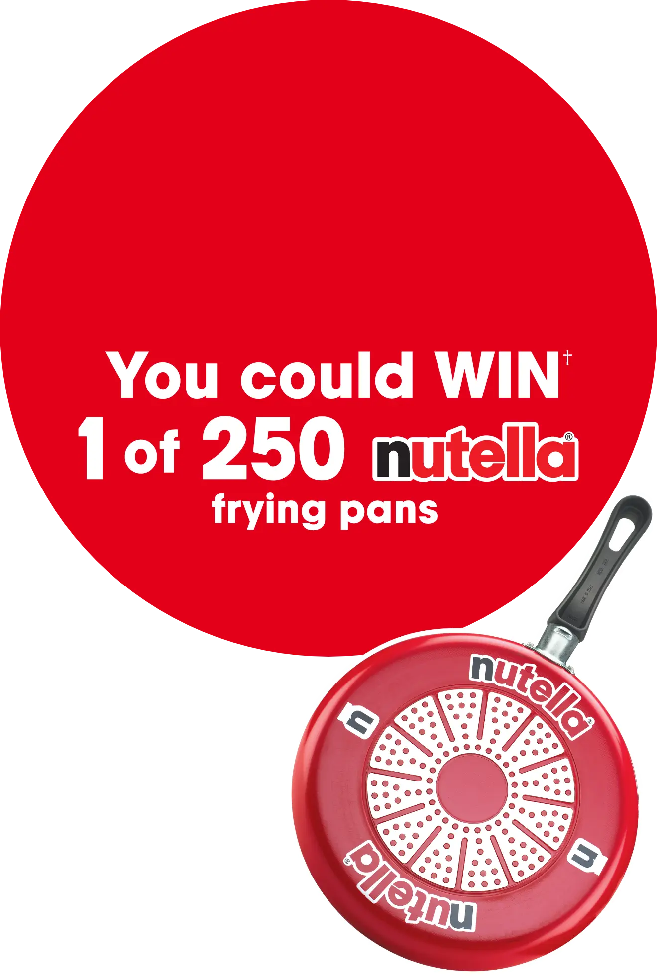 You could WIN 1 of 250 nutella frying pans